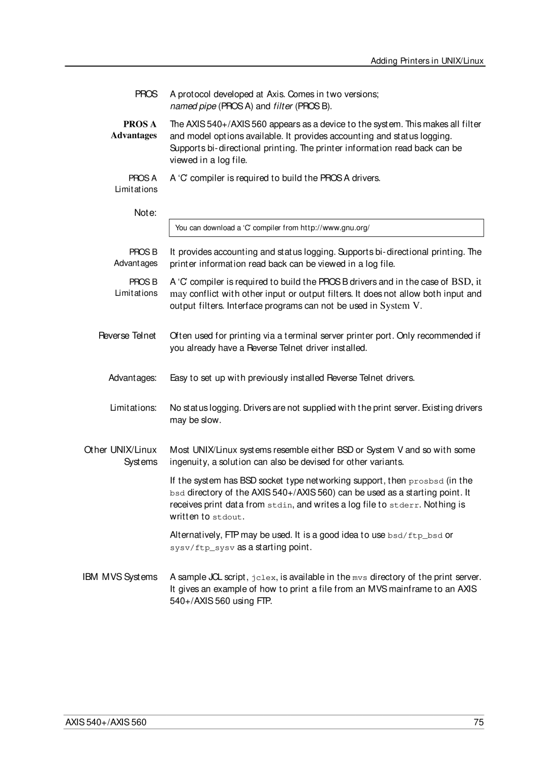 Axis Communications 560, 540+ user manual Systems 