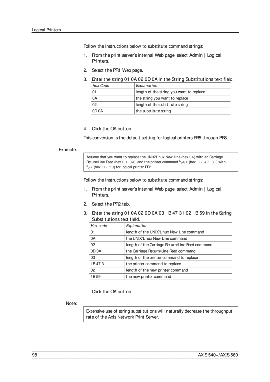 Axis Communications 540+, 560 user manual Select the PR1 Web 