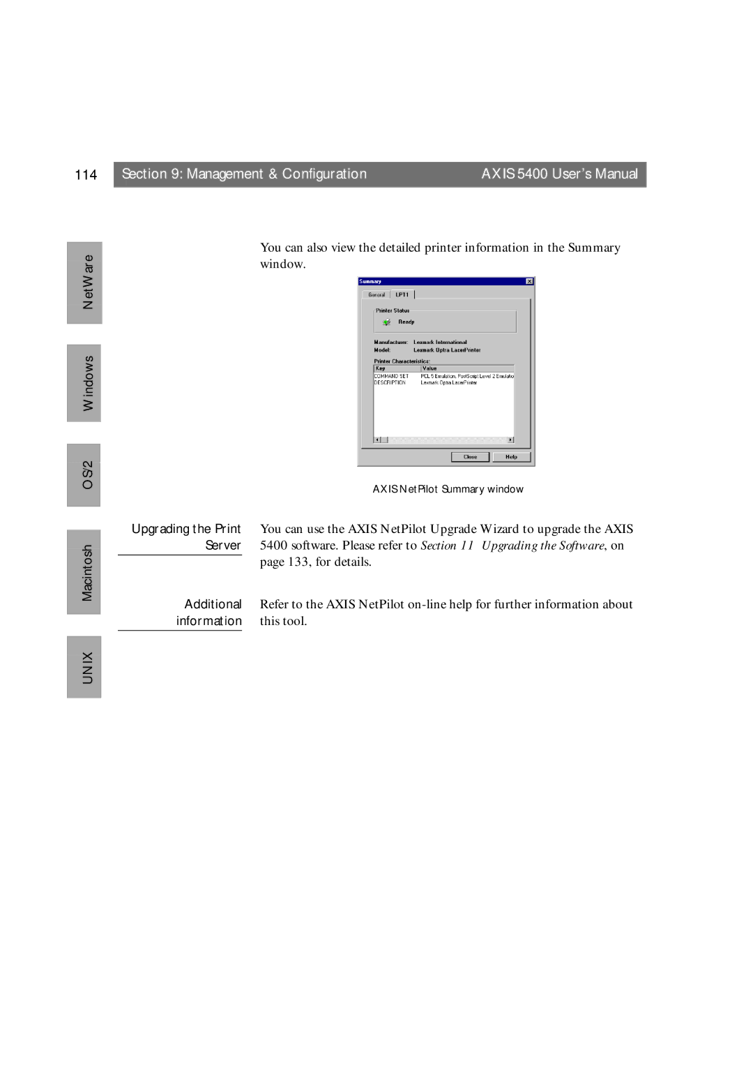 Axis Communications 5400 user manual 114, Additional 