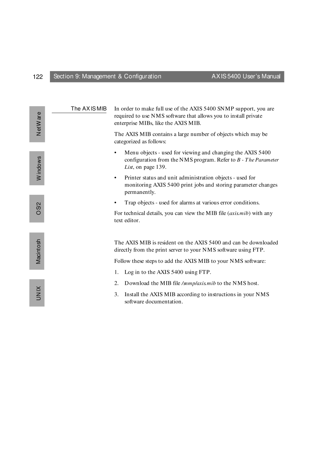 Axis Communications 5400 user manual 122 