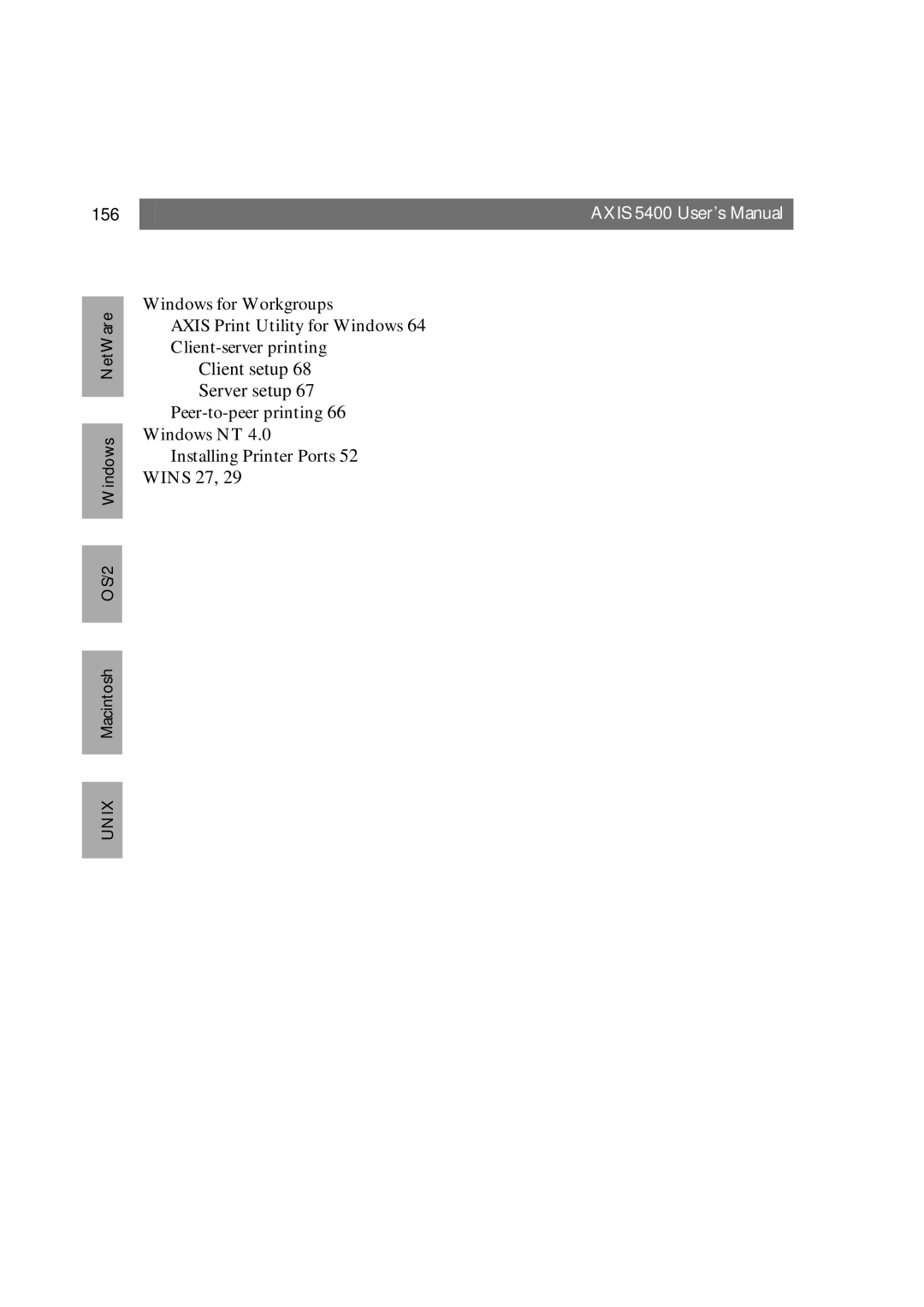 Axis Communications 5400 user manual 156 