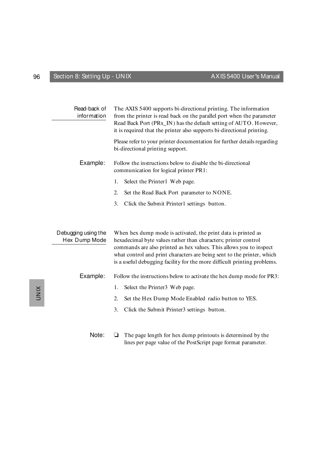 Axis Communications 5400 user manual Click the Submit Printer1 settings button, Click the Submit Printer3 settings button 