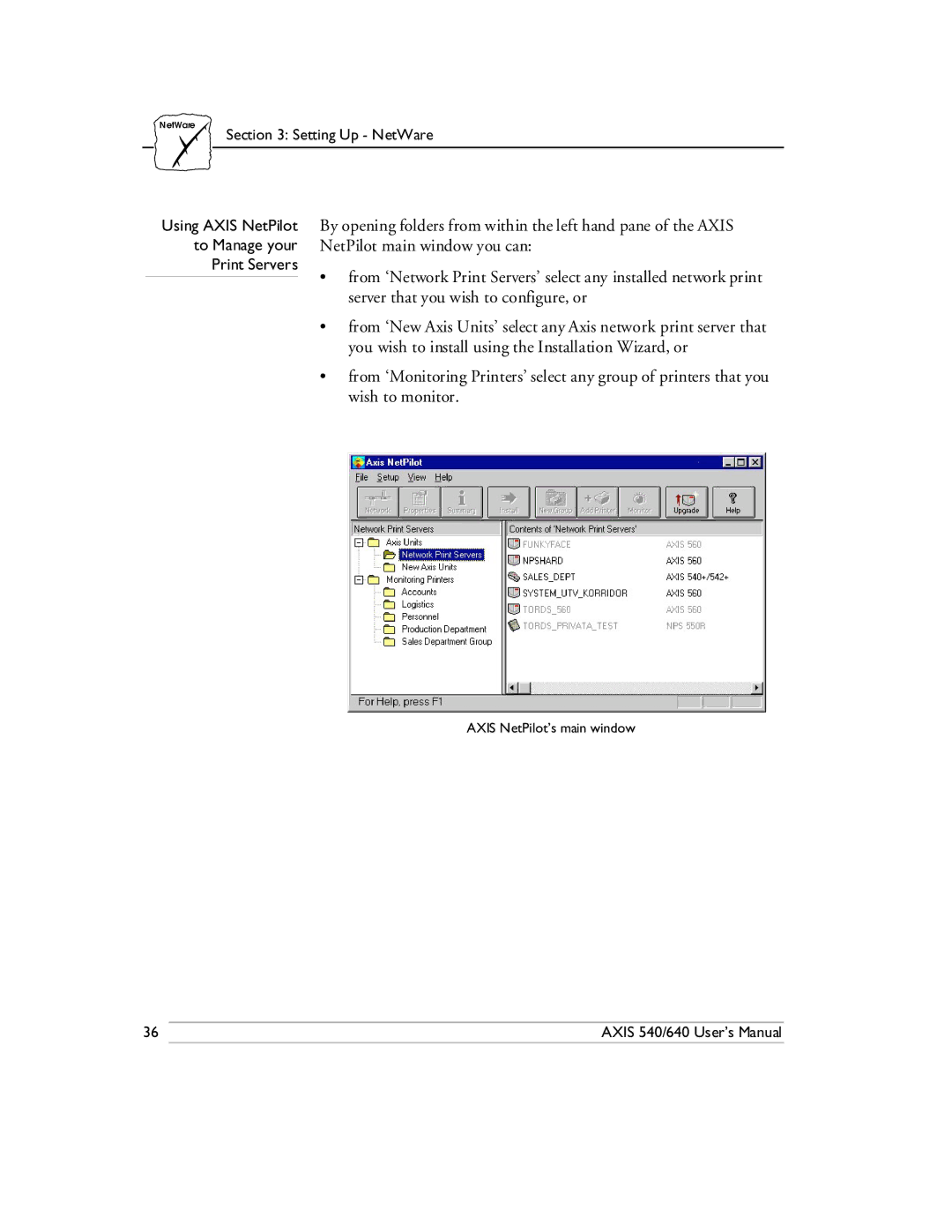 Axis Communications 540/640 manual Print Servers 