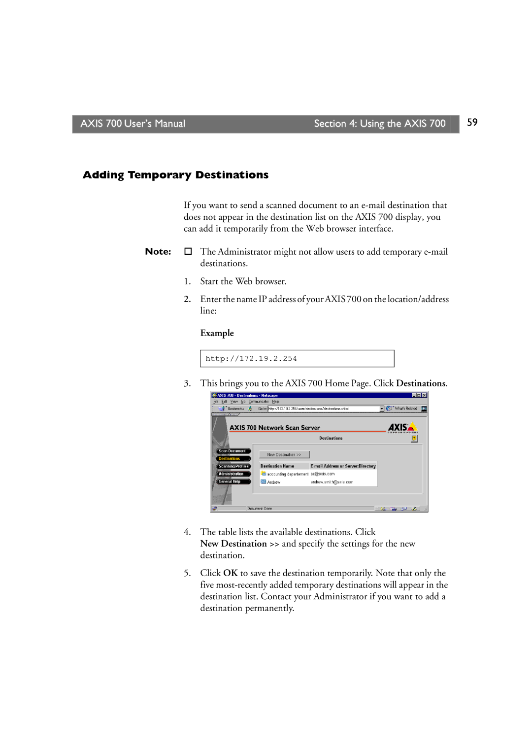 Axis Communications 700 user manual Line 