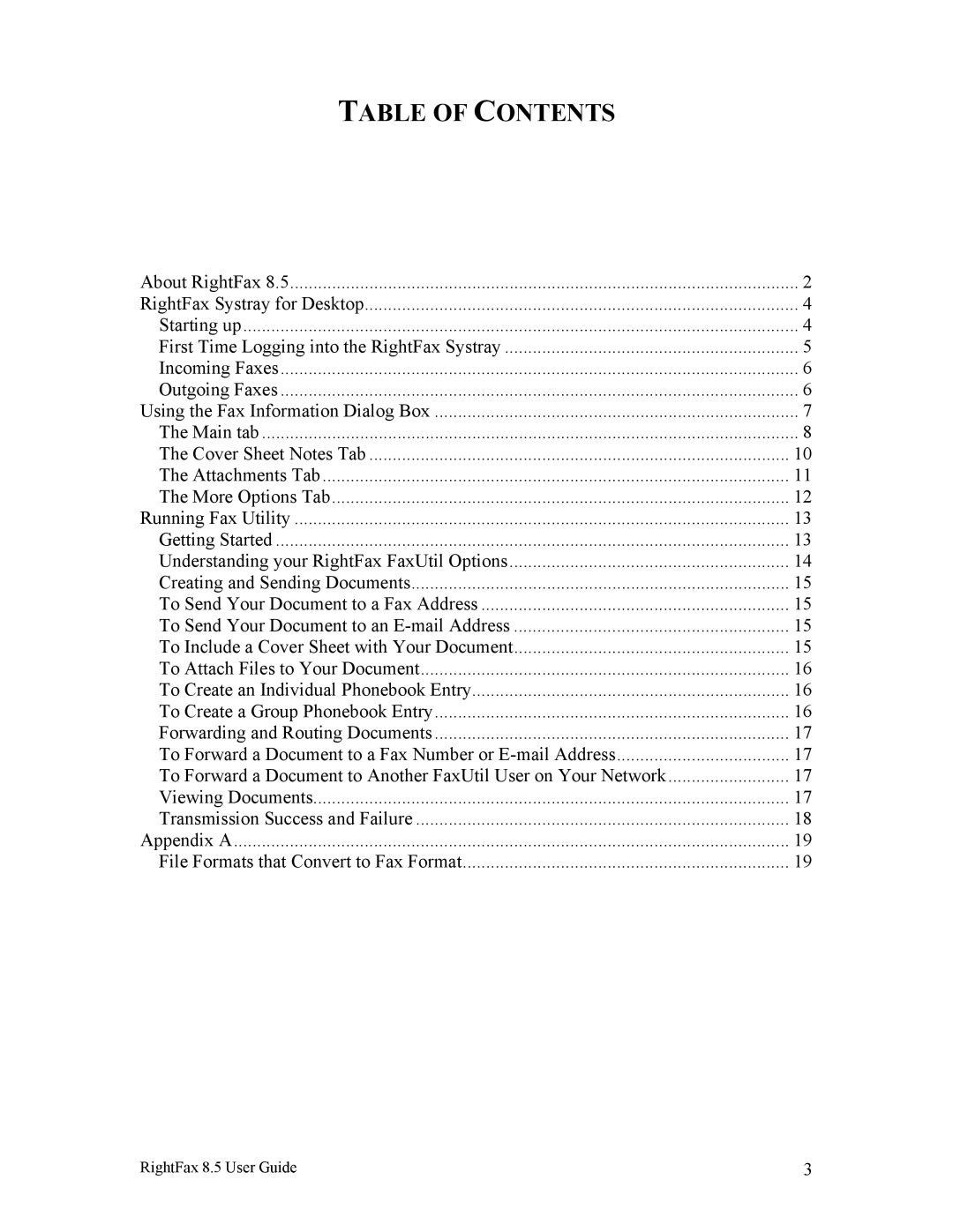 Axis Communications 8.5 manual Table of Contents 