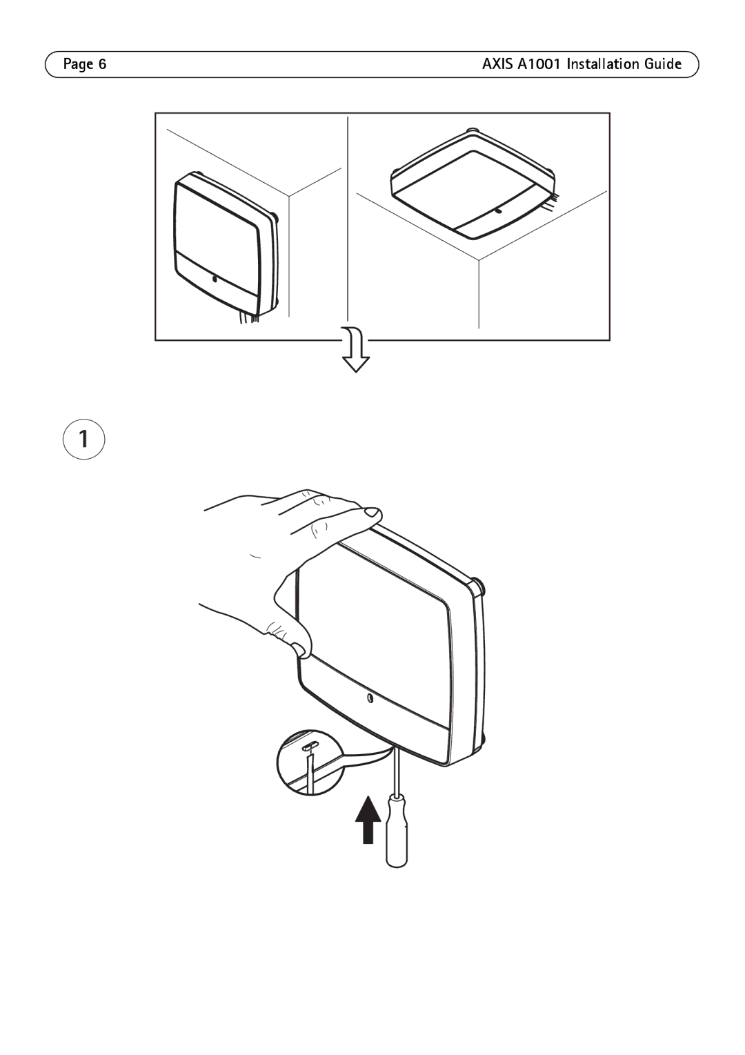 Axis Communications manual Axis A1001 Installation Guide 