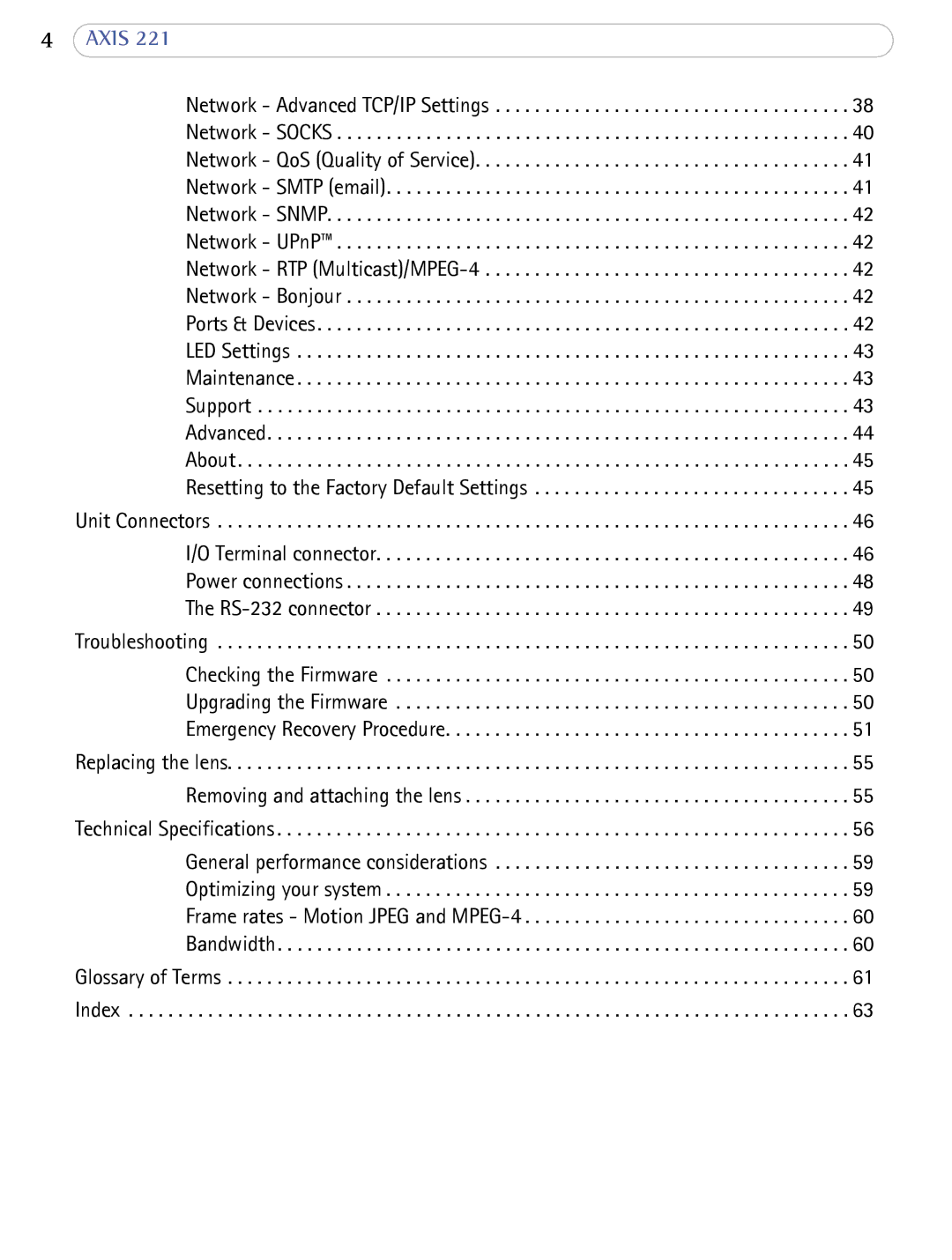 Axis Communications AXIS 221 user manual Axis 