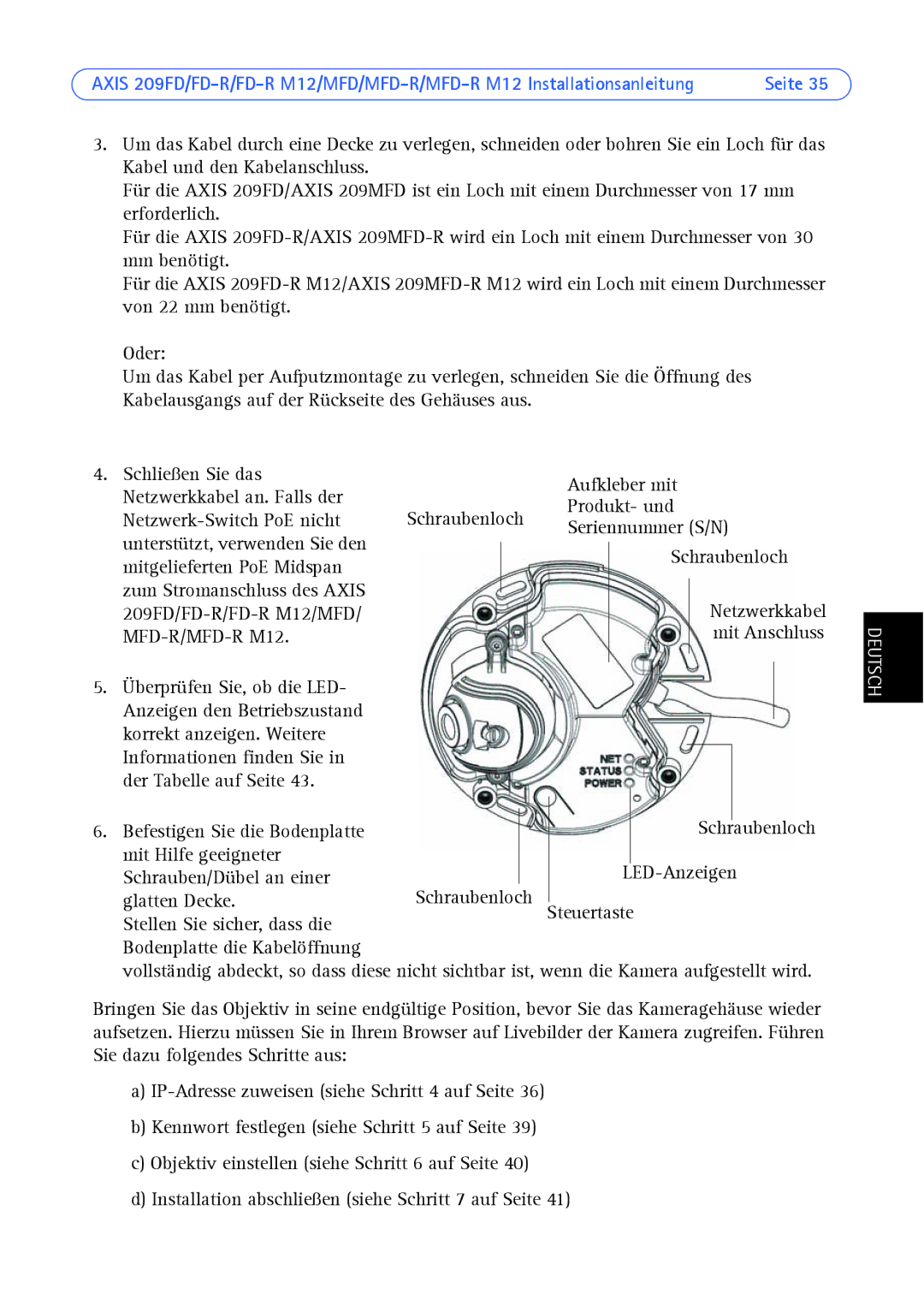 Axis Communications AXIS MFD-R M12 manual MFD-R/MFD-R M12 