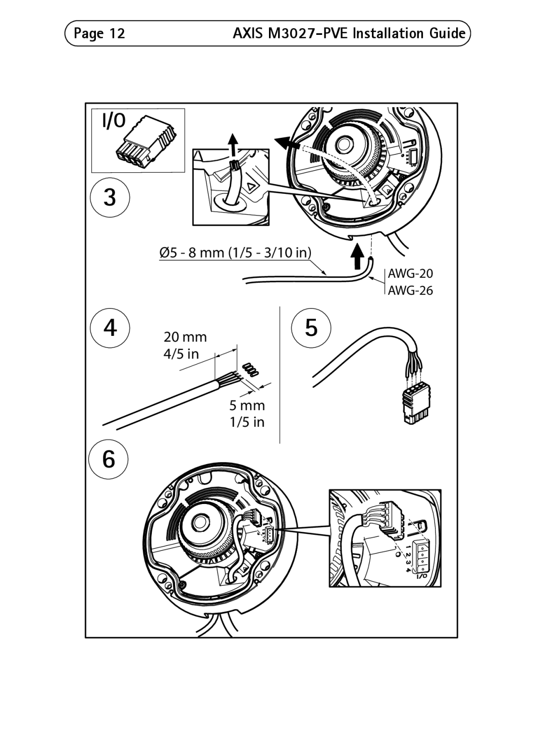 Axis Communications axis network camera manual Ø5 8 mm 1/5 3/10 