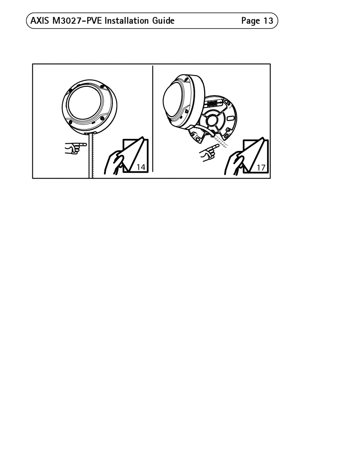 Axis Communications axis network camera manual Axis M3027-PVE Installation Guide 