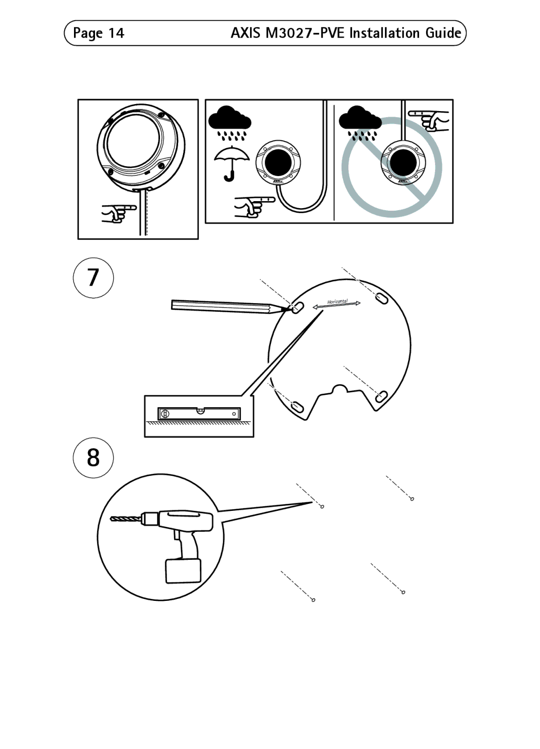 Axis Communications axis network camera manual Axis M3027-PVE Installation Guide 