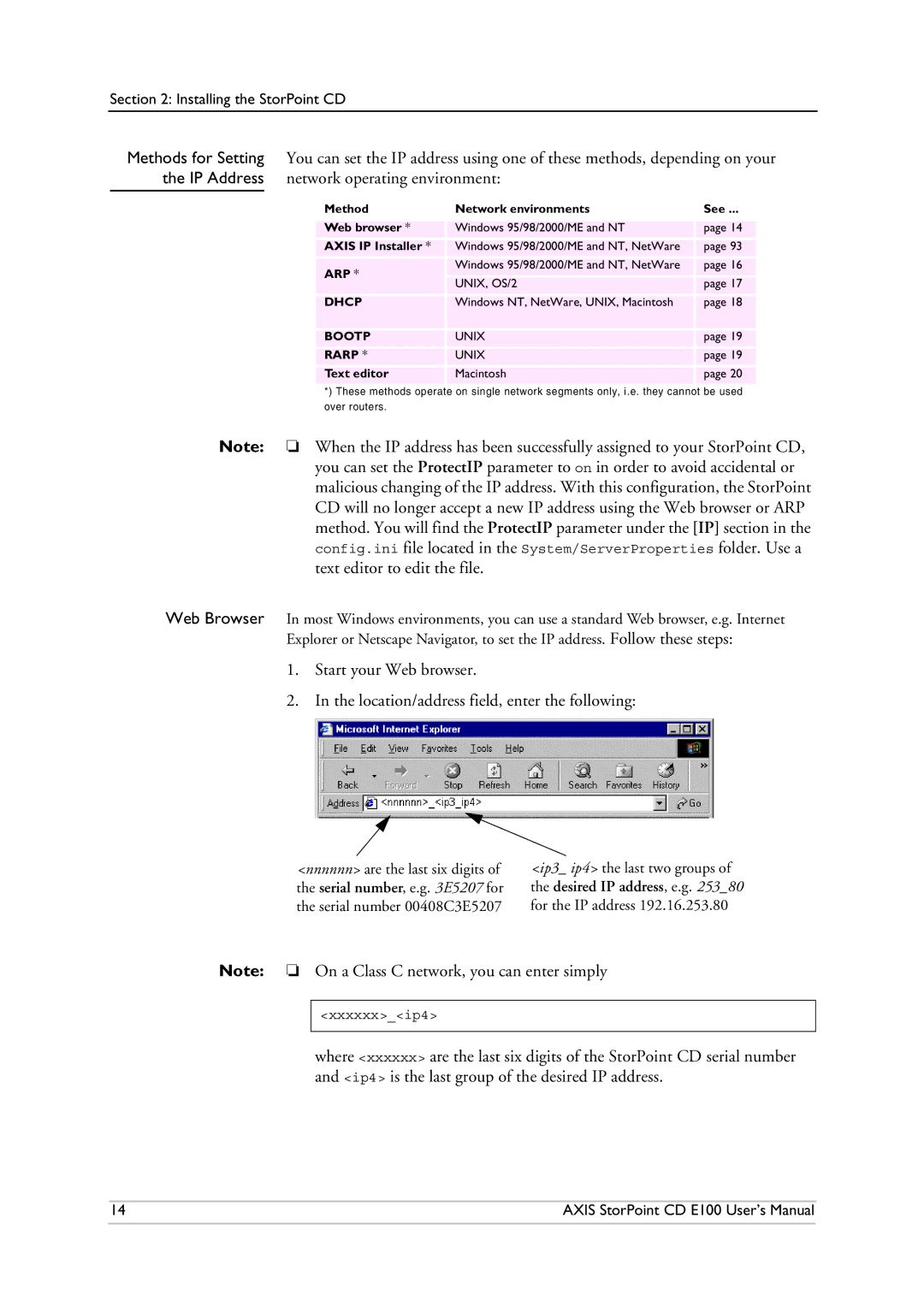 Axis Communications CD E100 user manual Xxxxxxip4 