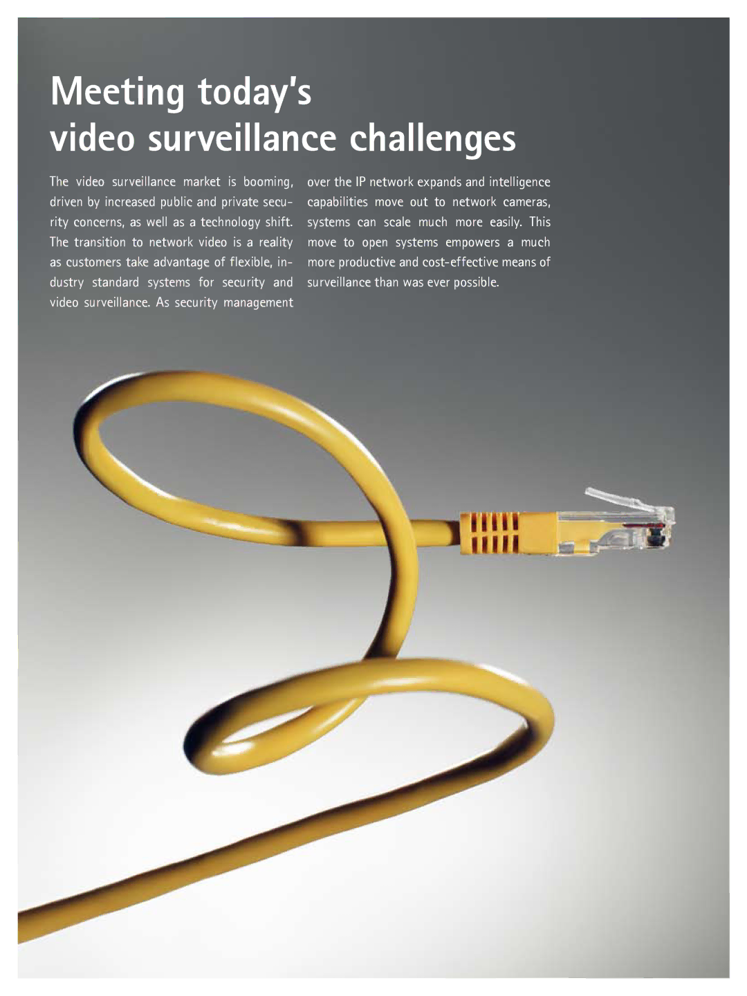 Axis Communications IP-Surveillance manual Meeting today’s Video surveillance challenges 