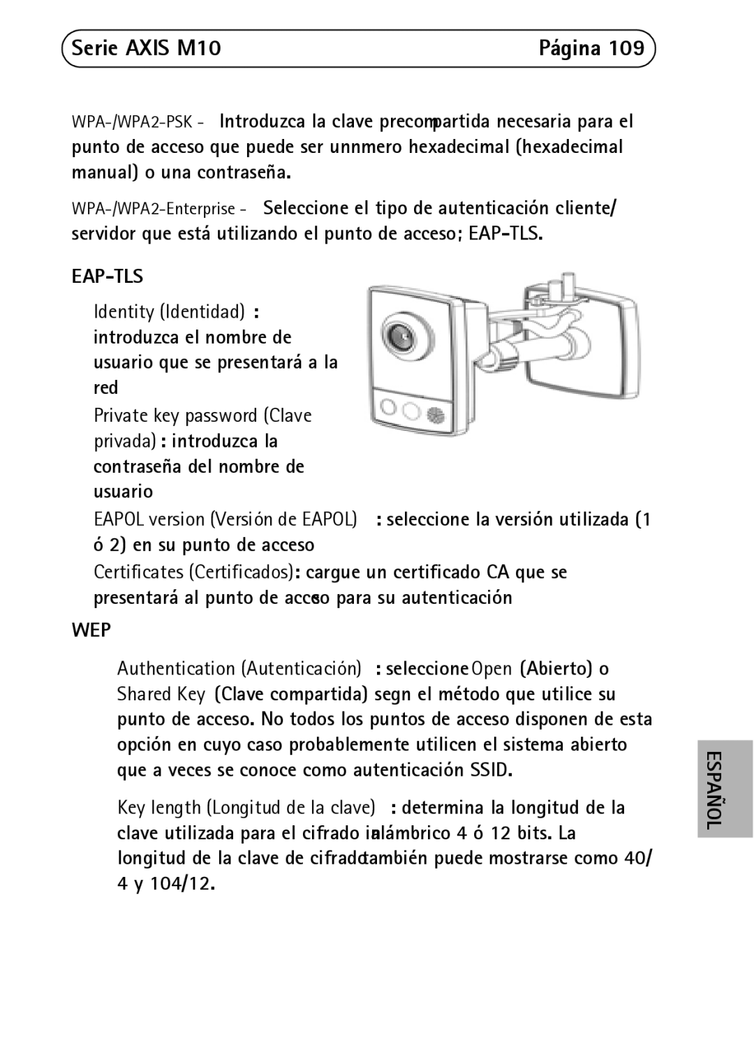 Axis Communications M1054, M1031-W, M1011-W manual Eap-Tls 