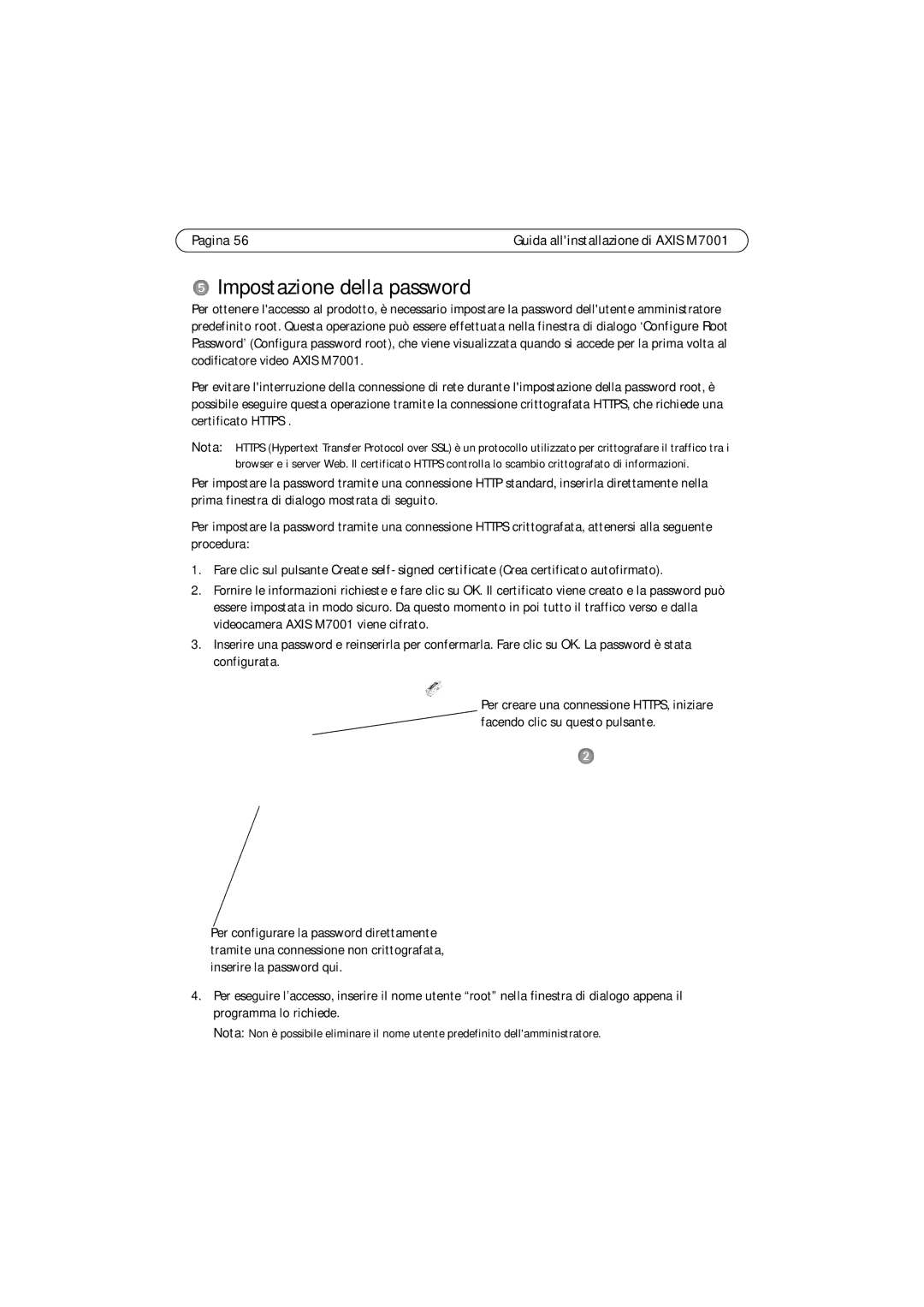 Axis Communications M7001 manual Impostazione della password 