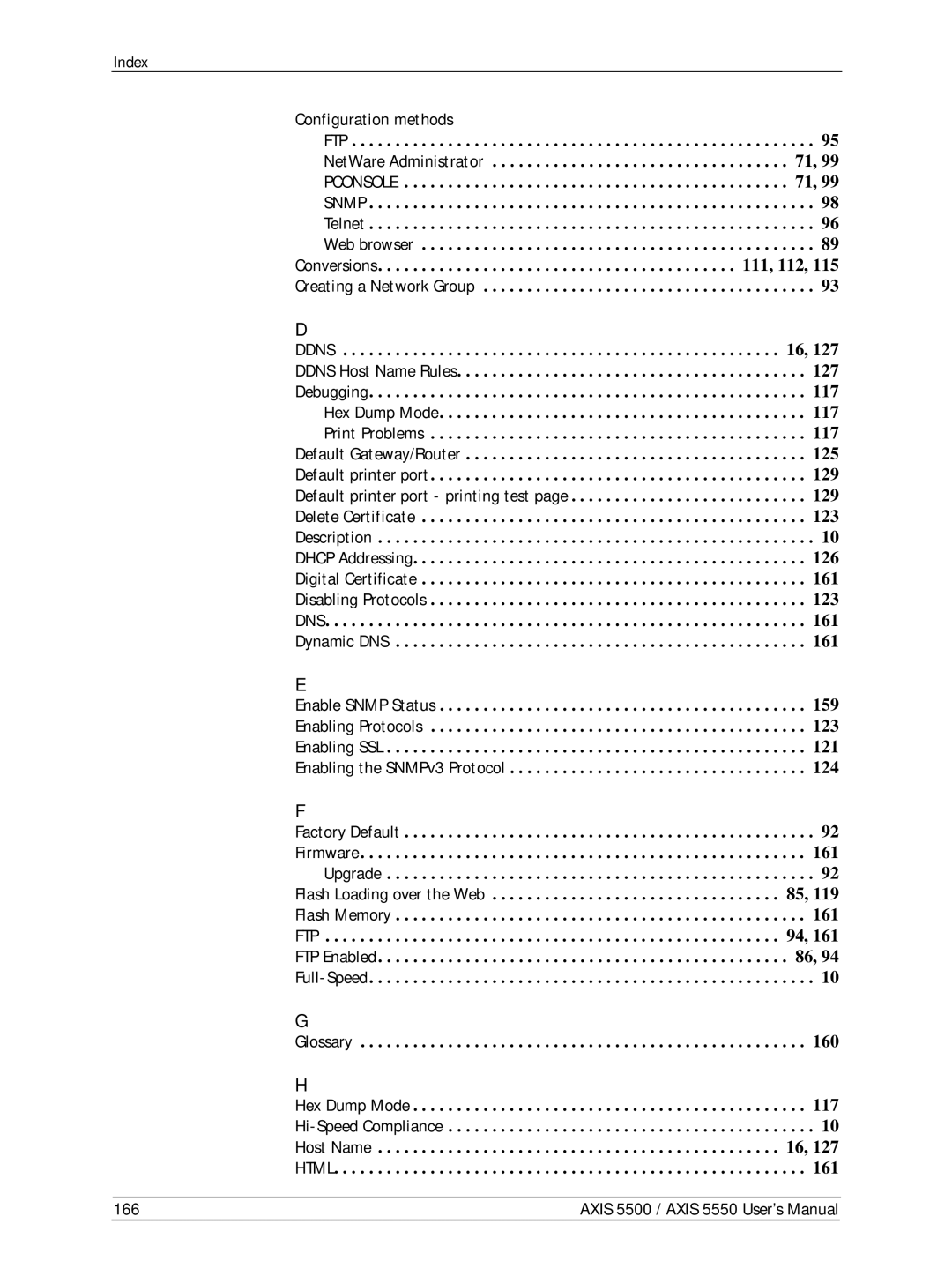 Axis Communications AXIS 5500, Network Print Servers, AXIS 5550 manual Configuration methods 