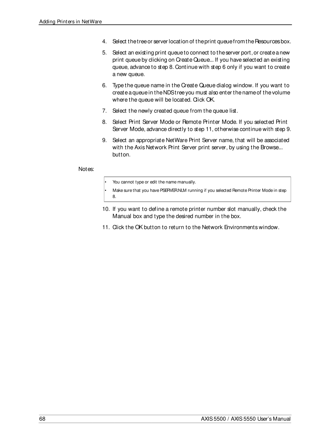 Axis Communications AXIS 5550, Network Print Servers, AXIS 5500 manual Button 