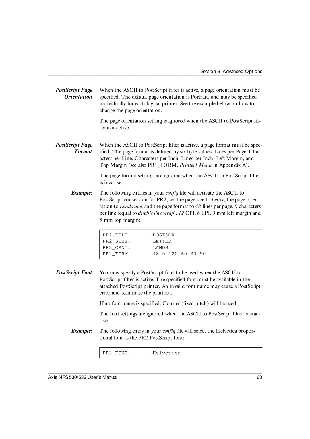 Axis Communications NPS 530, NPS 532 user manual Mm top margin 