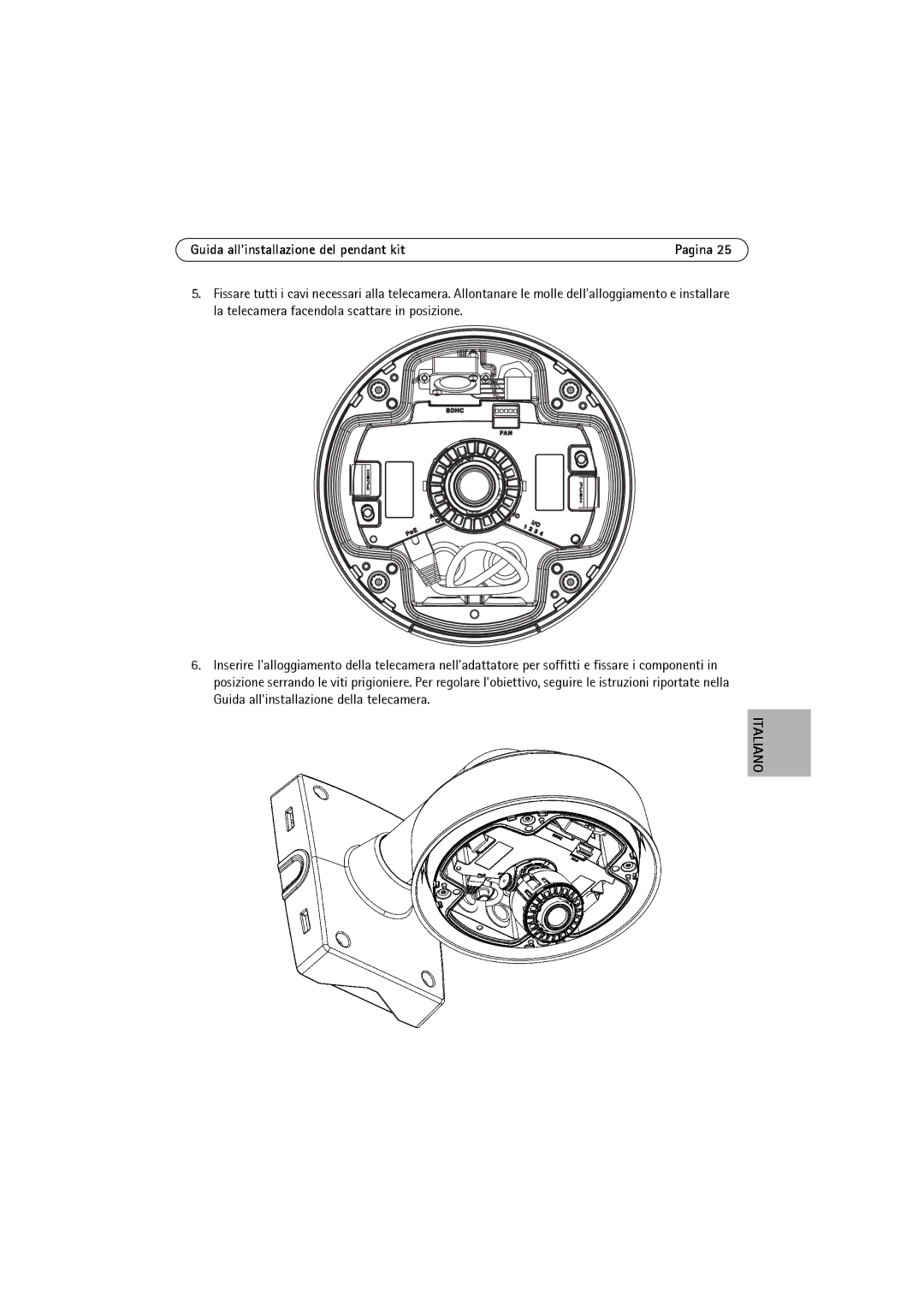 Axis Communications P3344-VE, P3346-VE, P3343-VE manual Italiano 