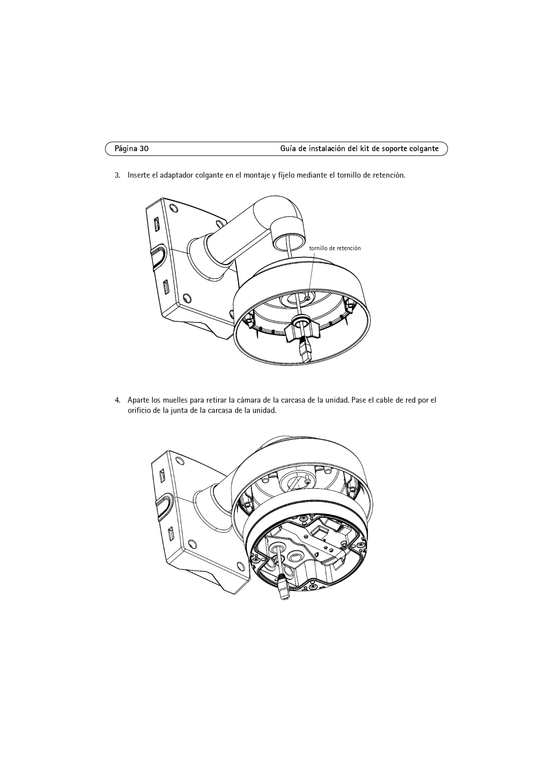 Axis Communications P3346-VE, P3344-VE, P3343-VE manual Tornillo de retención 