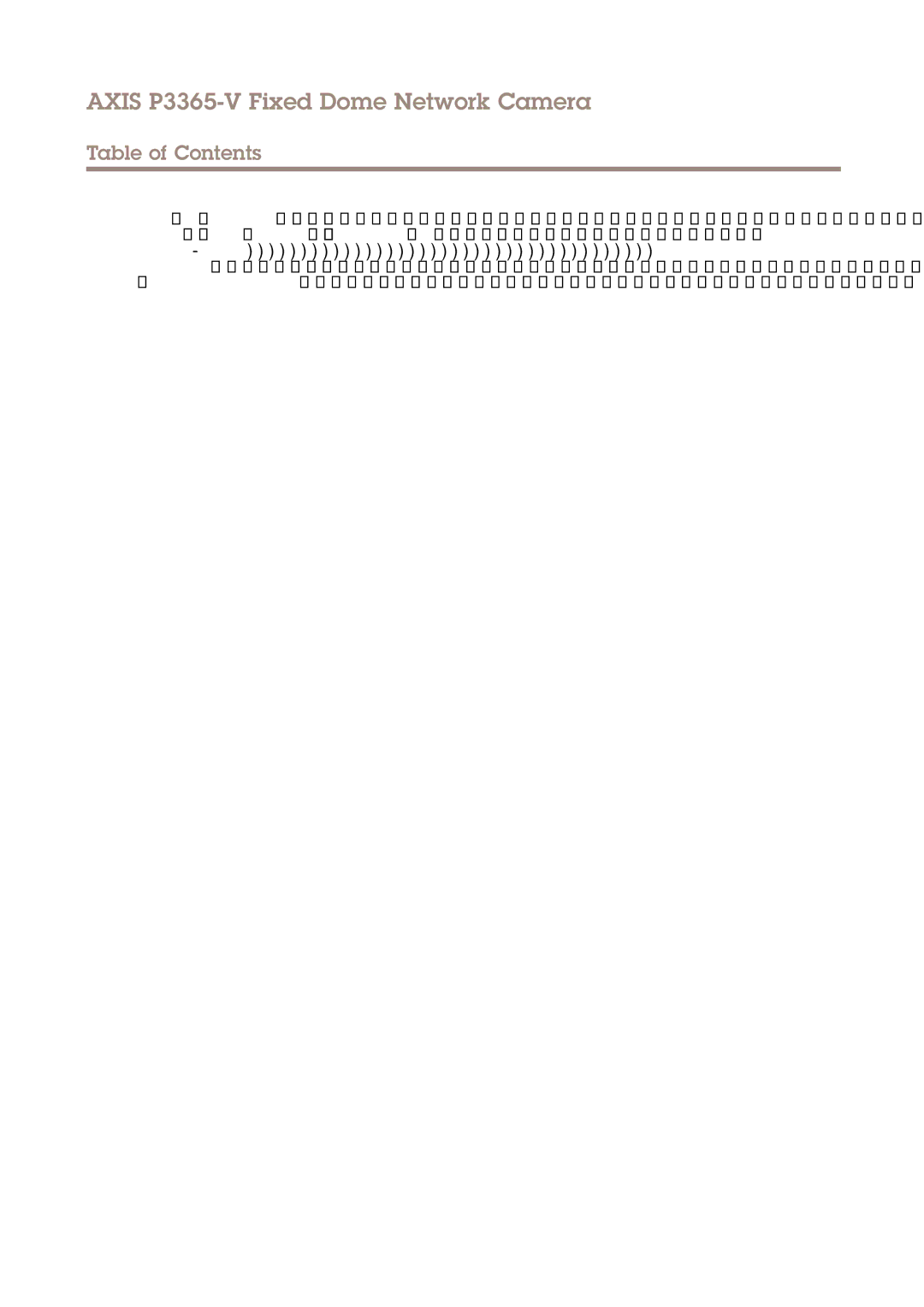 Axis Communications P3365-V user manual Technical Specifications, Connectors 