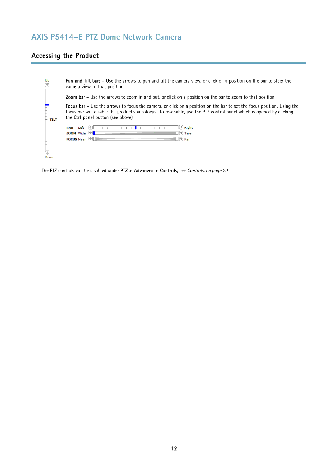 Axis Communications P5414E user manual Axis P5414-E PTZ Dome Network Camera 