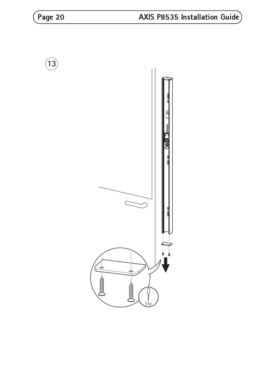 Axis Communications P8535 manual T10 