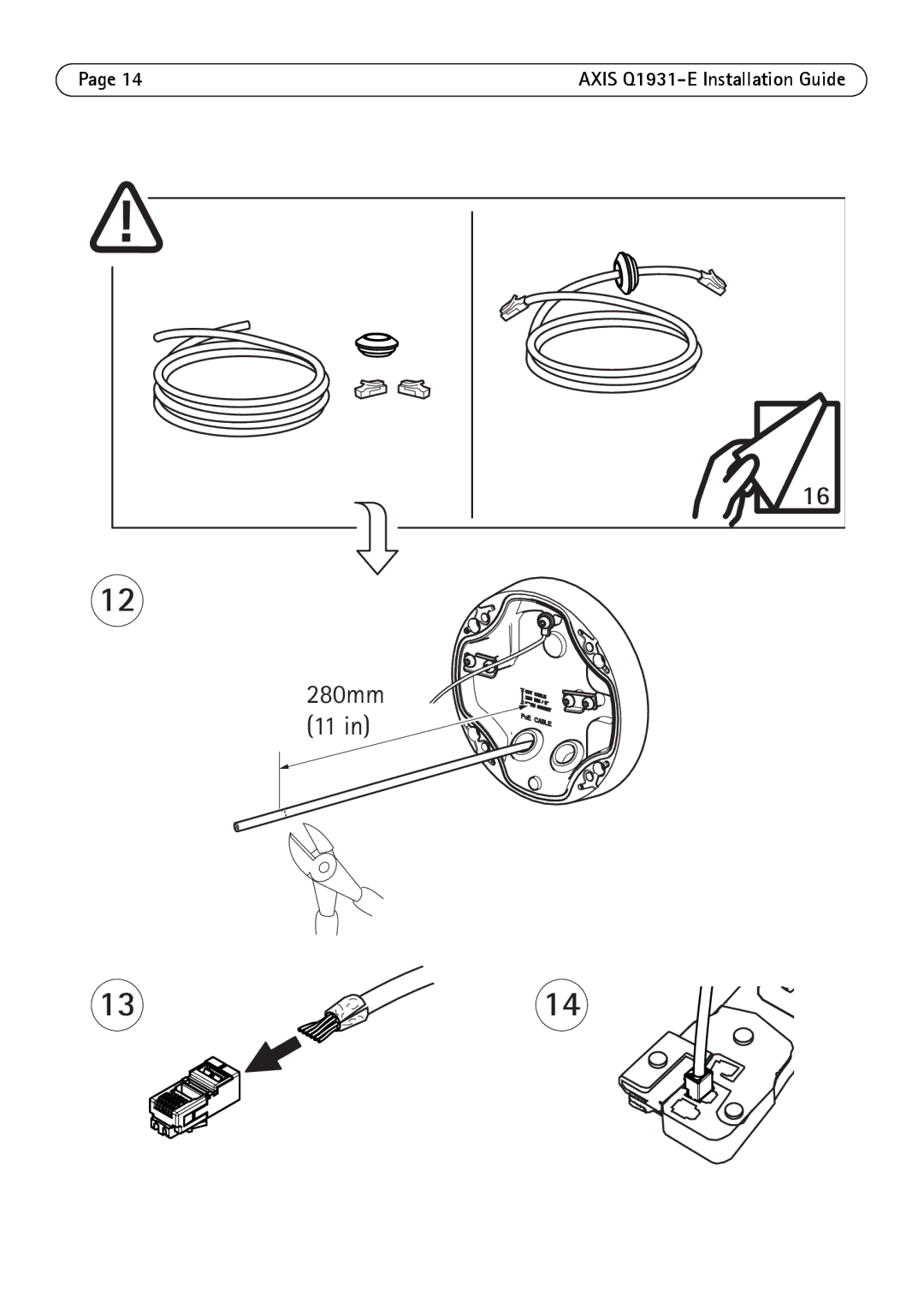 Axis Communications Q1931 manual 280mm 11 