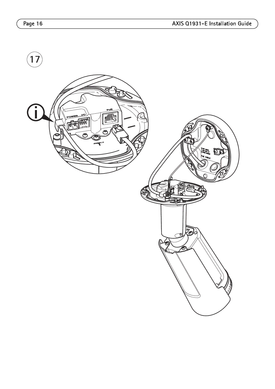 Axis Communications manual Axis Q1931-E Installation Guide 