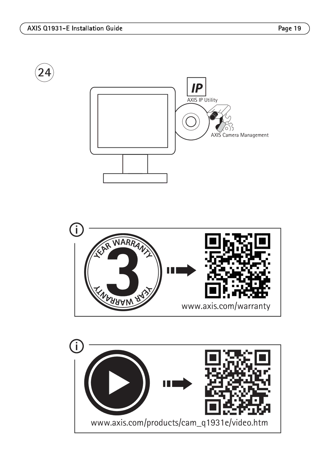 Axis Communications Q1931 manual Axis IP Utility Axis Camera Management 