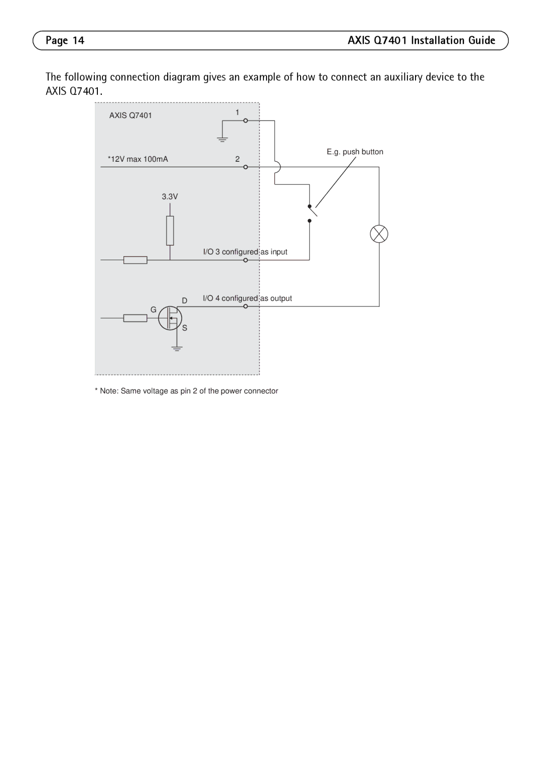 Axis Communications manual Axis Q7401 Installation Guide 