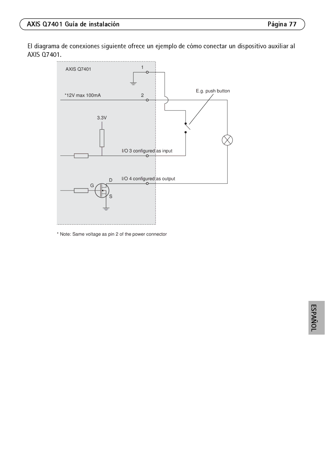 Axis Communications Q7401 manual Español 