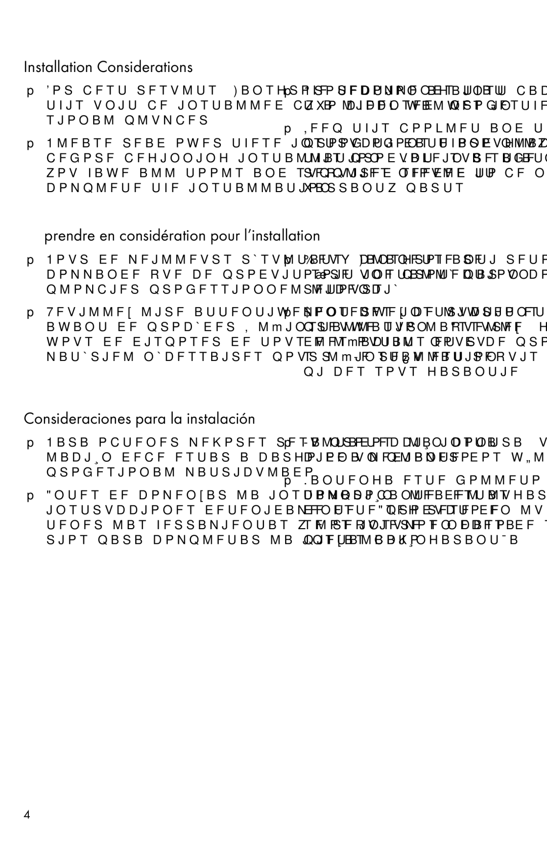 Axor 04065XX0 installation instructions Installation Considerations, Prendre en considération pour l’installation 