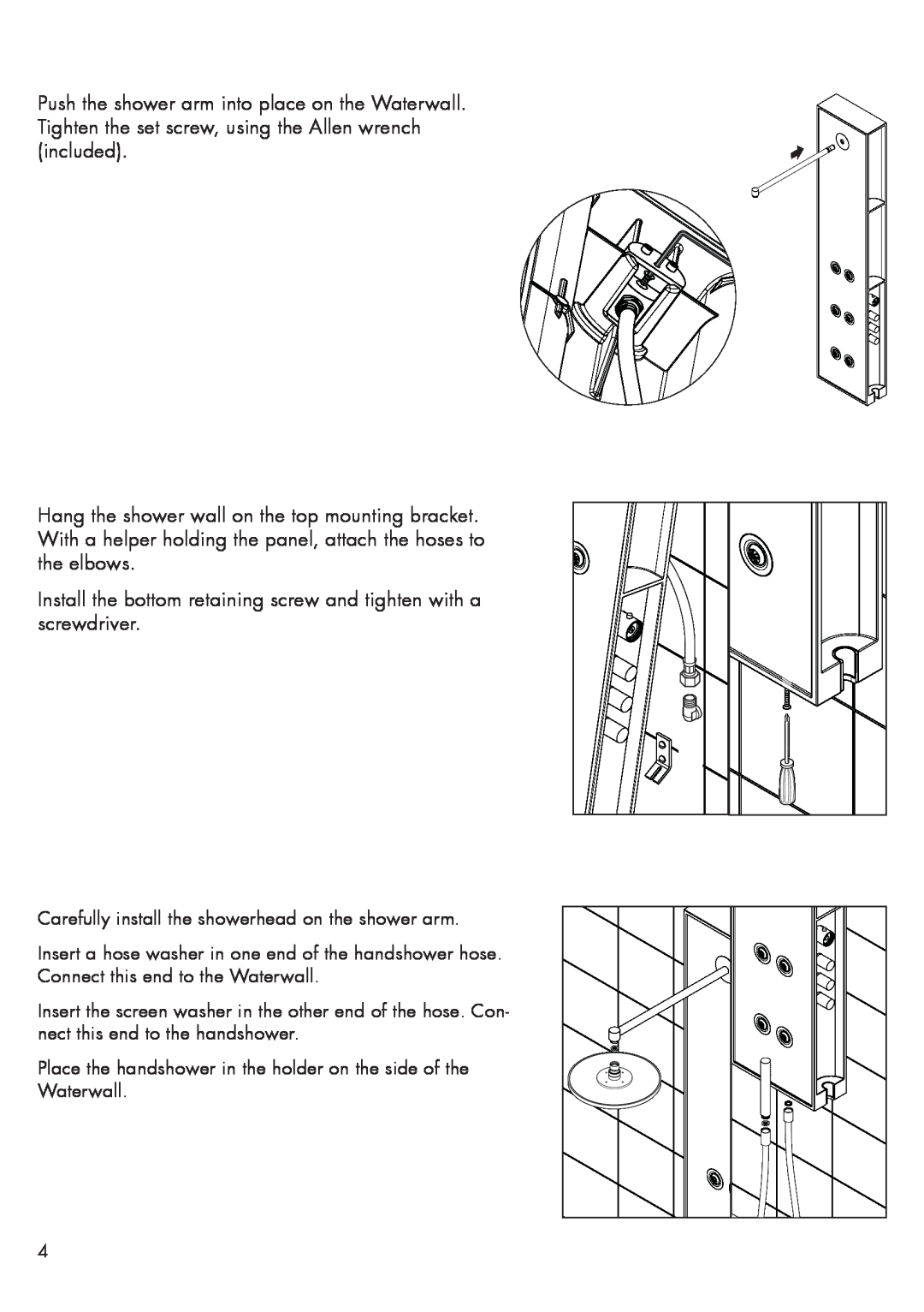 Axor 10920001 installation instructions Install the bottom retaining screw and tighten with a screwdriver 