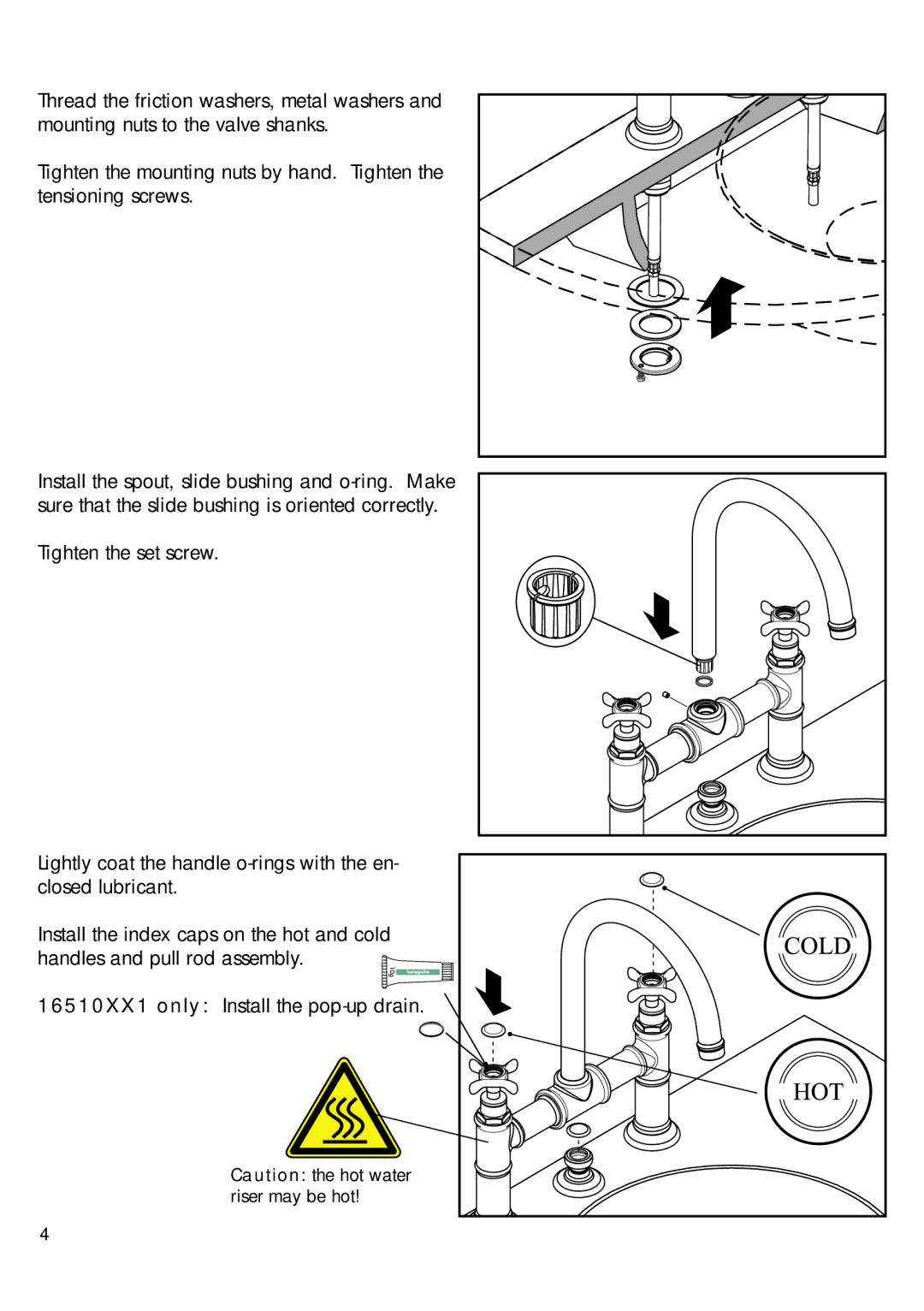 Axor 16510XX1, 16803XX1 installation instructions 