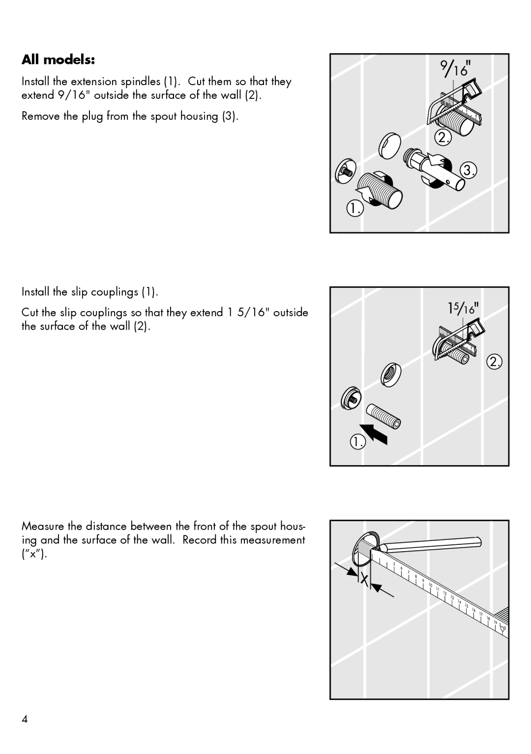 Axor 16534XX1 installation instructions All models 