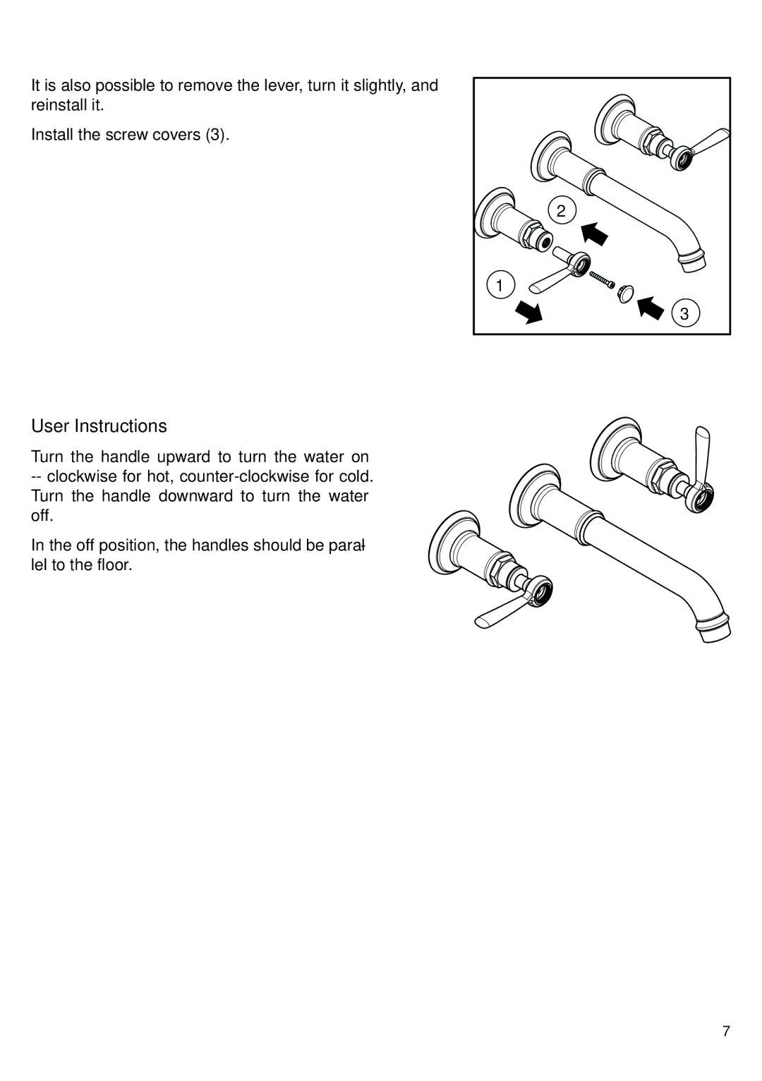 Axor 16534XX1 installation instructions User Instructions 