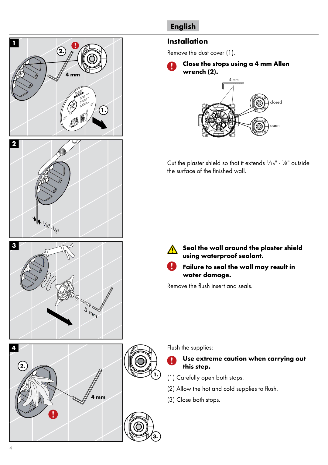 Axor 27192XX1 manual English Installation 