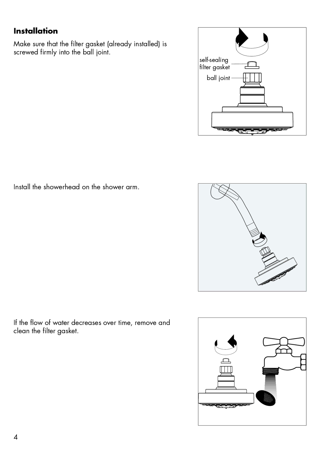 Axor 27426XX1, 27486XX3, 27495XX3 installation instructions Installation 