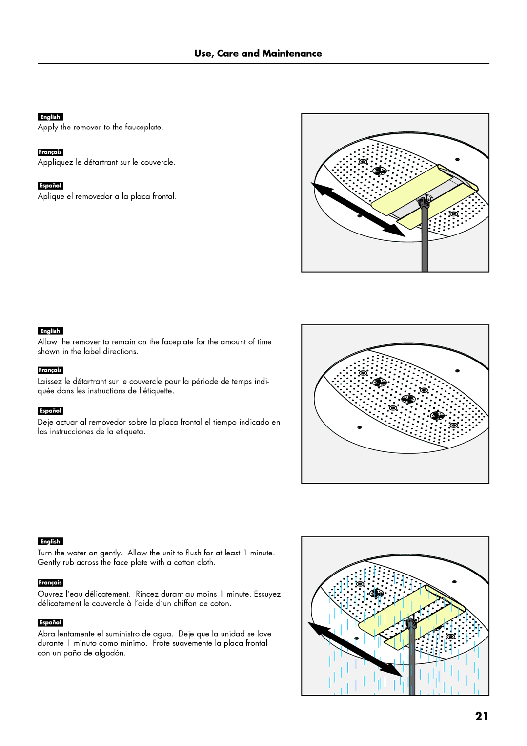 Axor 28412181, 28403001 installation instructions Use, Care and Maintenance 