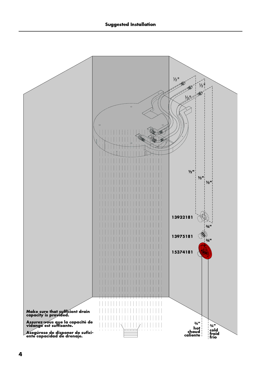 Axor 28403001, 28412181 installation instructions Suggested Installation 