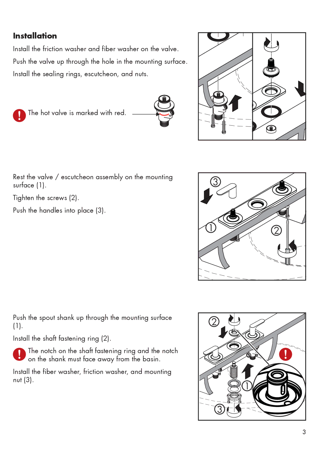 Axor 34134XX1 installation instructions Installation 