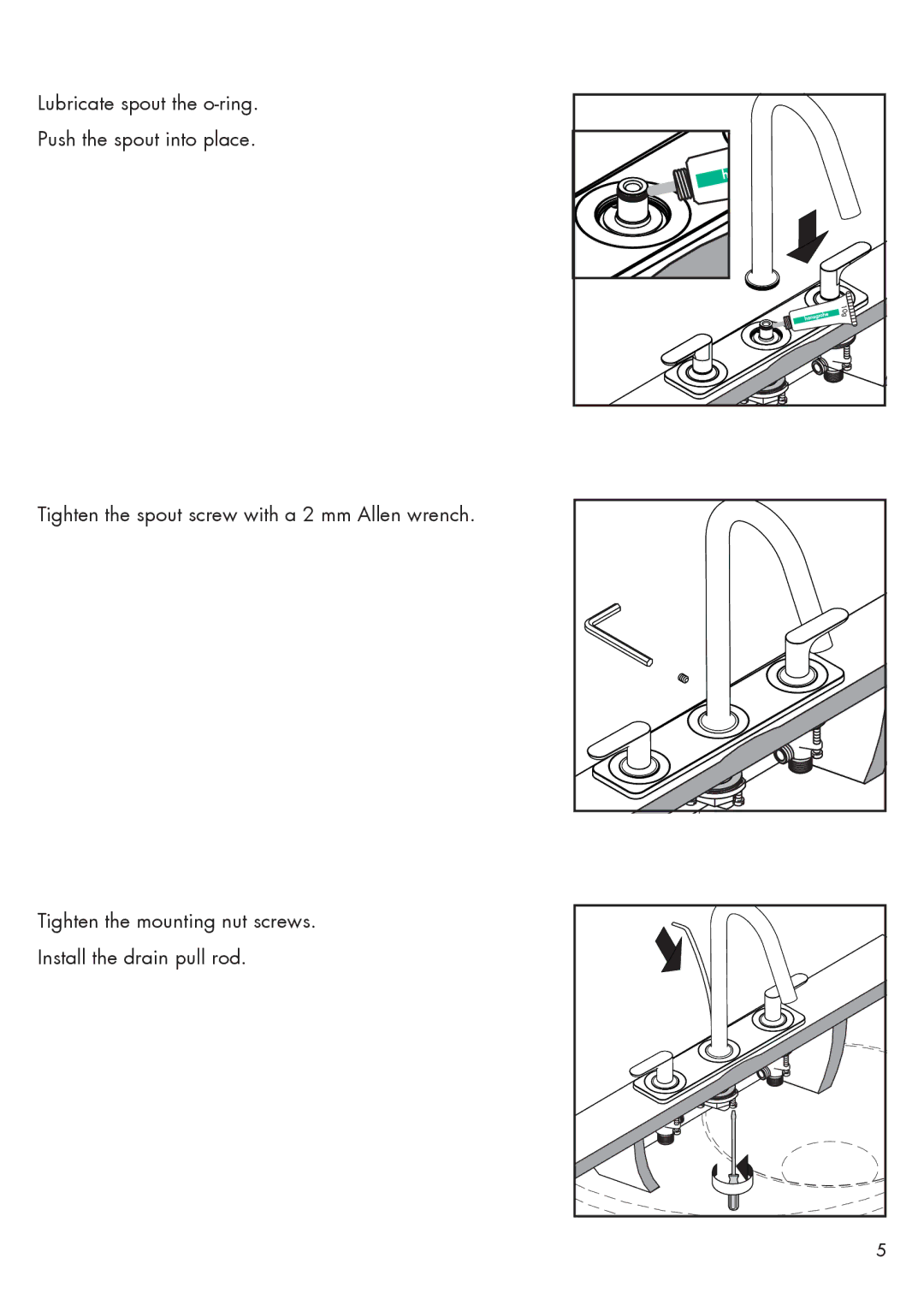 Axor 34134XX1 installation instructions 