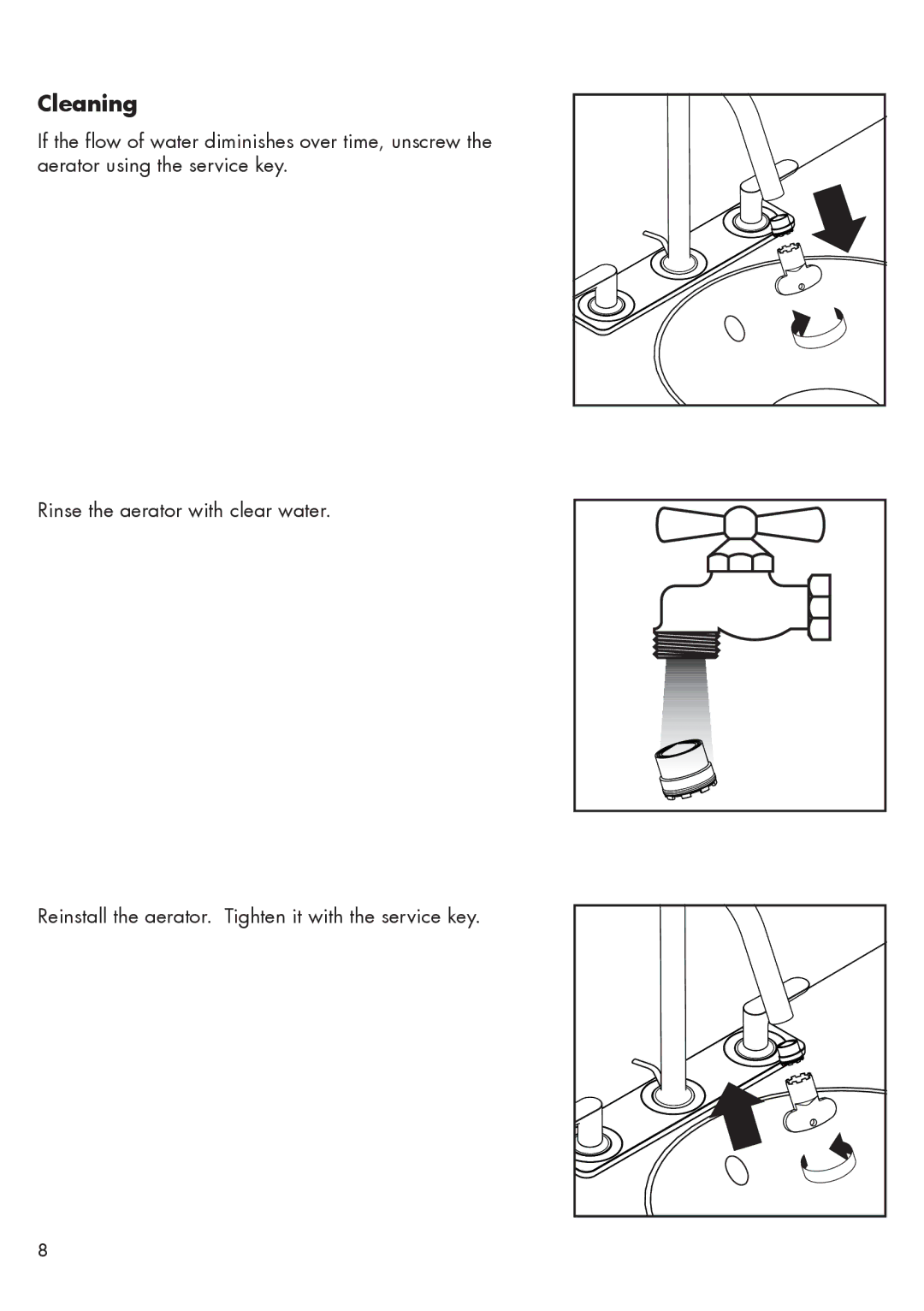 Axor 34134XX1 installation instructions Cleaning 