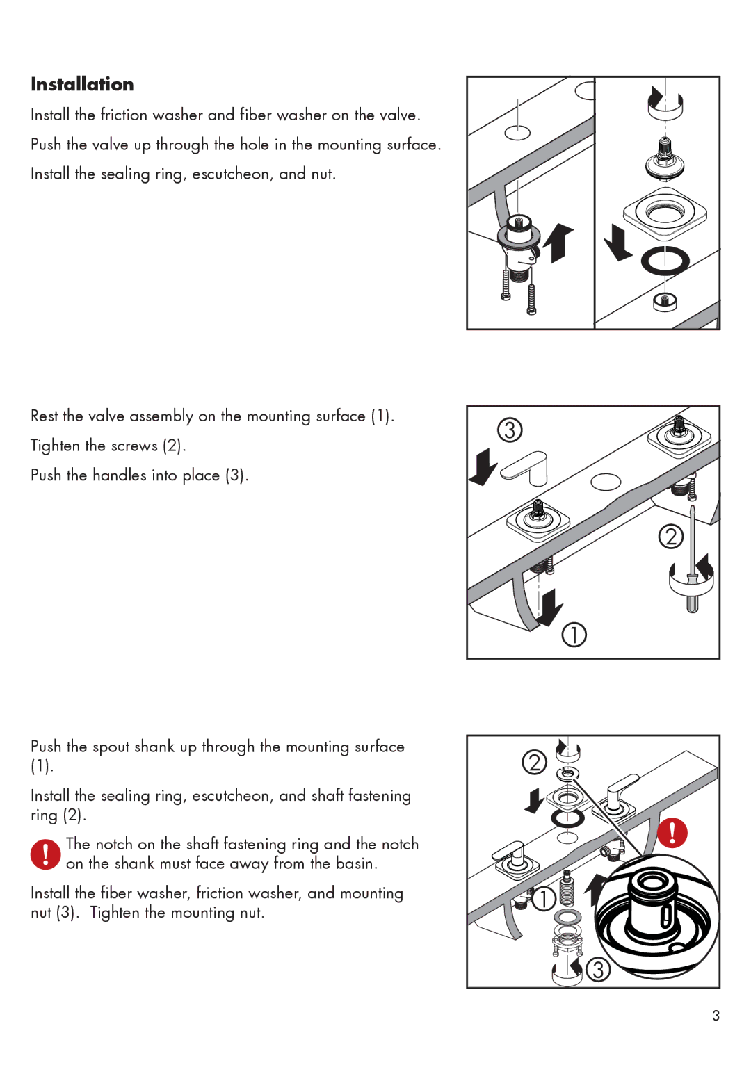 Axor 34213XX1 installation instructions Installation 