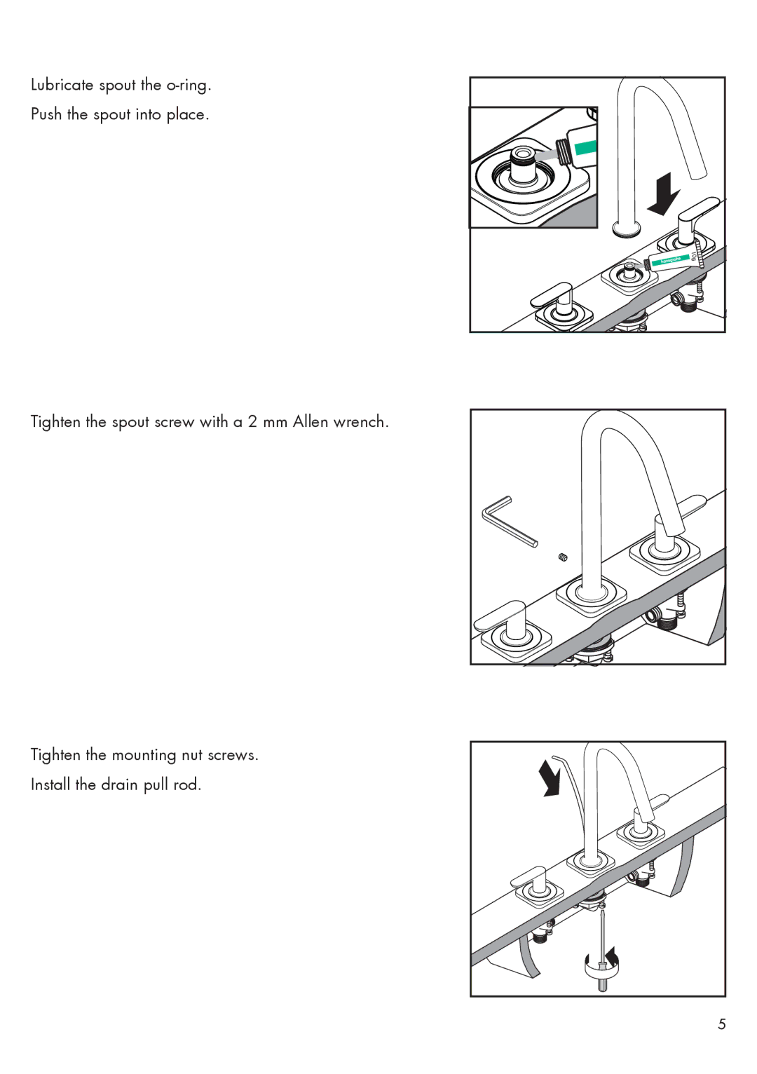 Axor 34213XX1 installation instructions 