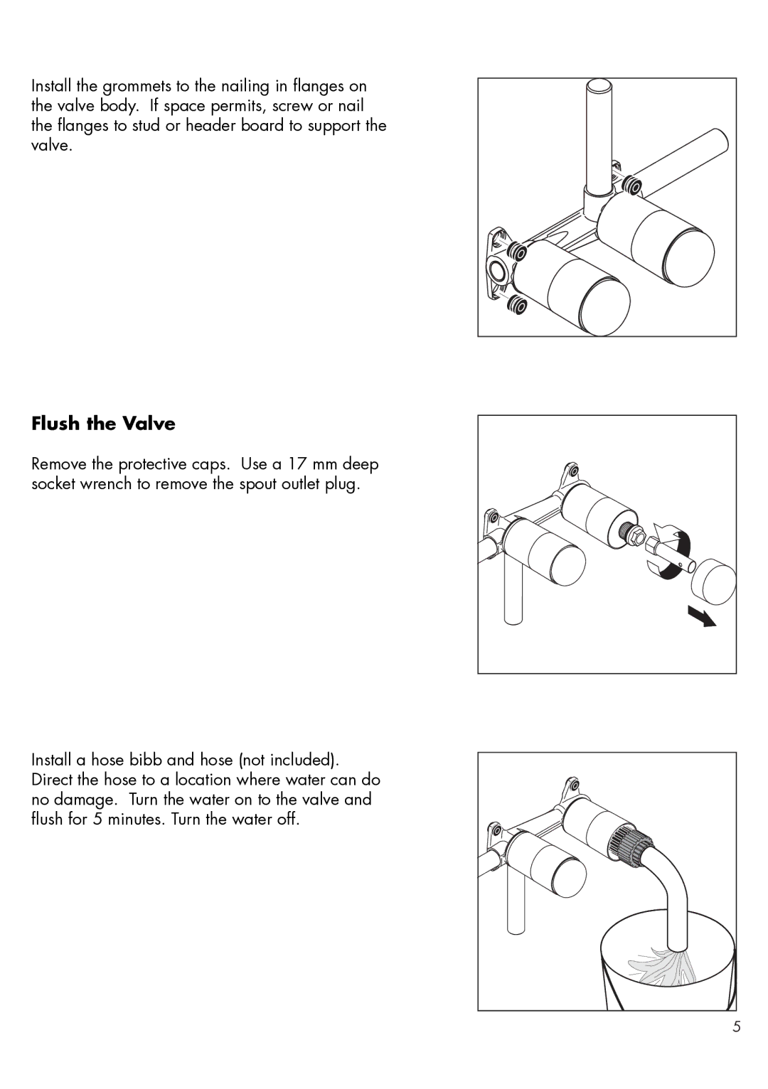 Axor 38111181 installation instructions Flush the Valve 