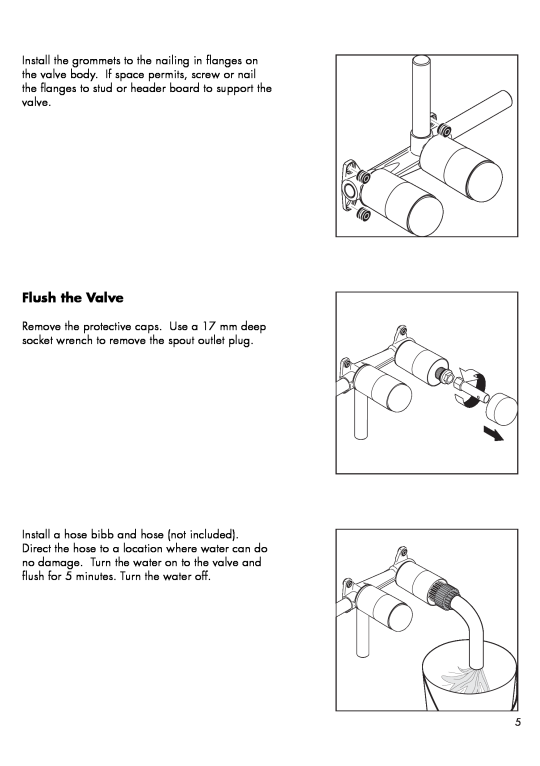 Axor 38111181 installation instructions Flush the Valve 