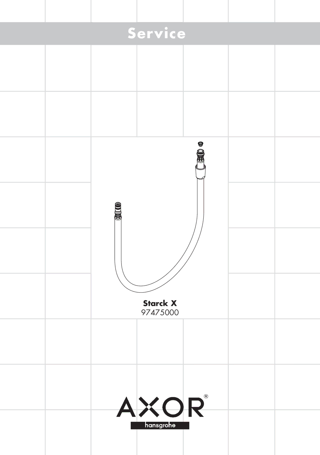 Axor 97475000 manual Service 