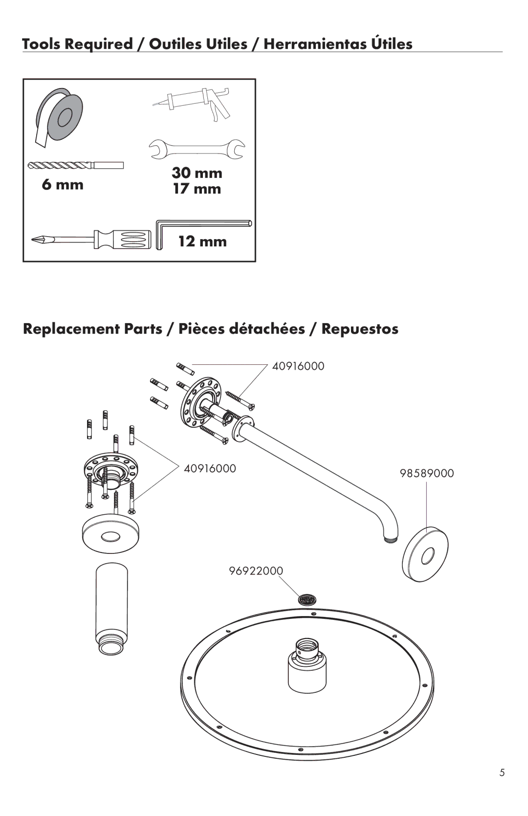 Axor S 350 AIR warranty 40916000 